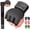 Asteroid Black, variant on BeSAVAGE Boxing Hand Wraps Gel Padded Inner Gloves with Wrist Wraps for MMA, Muay Thai, Kickboxing, Training Green(S/M)