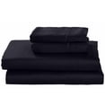 thumbnail image 2 of 30 inches Extra Deep Pocket Bed Sheet Set - 750 Thread-Count - Pure Premium Cotton Sateen Finish - Fade, Stain Resistant Ultra Soft - 3 Piece (Twin, Navy Blue) by The Great American Store, 2 of 3