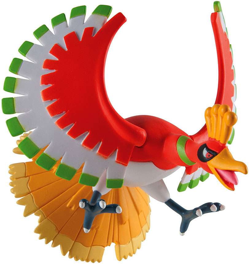 Pokemon Tomy Trainer's Choice Legendary Figure HO-OH 4 inch New In Box Fast Ship 