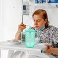 thumbnail image 4 of BESTYASH 2Pcs Patient Sippy Mug With Handles Light Green Plastic Spill Resistant For Bedridden Elderly, 4 of 8