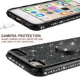thumbnail image 5 of Compatible for Apple iPod Touch 6 Case, iPod Touch 5 Case, SOGA Cute Girl/Women Rhinestone Bumper Sparkling Glitter Bling Diamond Phone Cover with Magnetic Ring Stand - Black, 5 of 6