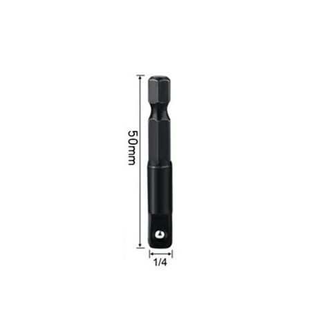 

1/4 Drill Socket Adapter For Impact Driver Hex Shank To Square Socket Extension