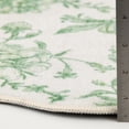 thumbnail image 4 of Mainstays Green Floral Faux Fur Scalloped Indoor Area Rug, 7 ft x 10 ft, 4 of 8