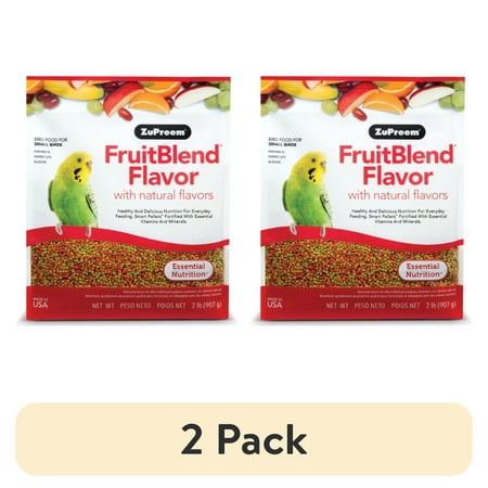 (2 pack) ZuPreem® FruitBlend® Flavor with Natural Flavors Bird Food for Small Birds