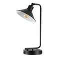thumbnail image 5 of SAFAVIEH Nadav 16 in. Mid-century Black Iron USB Port Table Lamp with Black Shade, 5 of 7