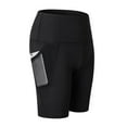 thumbnail image 2 of Ichuanyi Womens Pants , Women's High Waist Yoga Short Abdomen Control Training Running Yoga Pants, 2 of 9