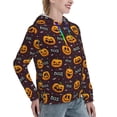 thumbnail image 3 of Hoodies for Women - pumpkins fun halloween Comfrt Colour Drawstring Women'S Fashion Hoodies & Sweatshirts, Fall Outfits Clothes for Women 2024 Pullover with Kangaroo Pocket, 3 of 7