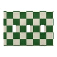 thumbnail image 2 of Dailycode Light Switch Plate Covers 2 Gang Wall Plate Plastics Outlet Covers for Kitchen Home Office Decor Green and White Checkerboard, 2 of 8