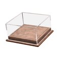 thumbnail image 2 of Caja de exhibición para autos de juguete a escala 1:64, base de cuero sintético resistente de 5 x 4,8 x 2,6 pulgadas, organizador de modelos de vehículos con cubierta de acrílico Café, 2 of 8