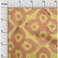 thumbnail image 2 of oneOone Polyester Spandex Yellow Fabric Asian Ikat Fabric For Sewing Printed Craft Fabric By The Yard 56 Inch Wide, 2 of 4