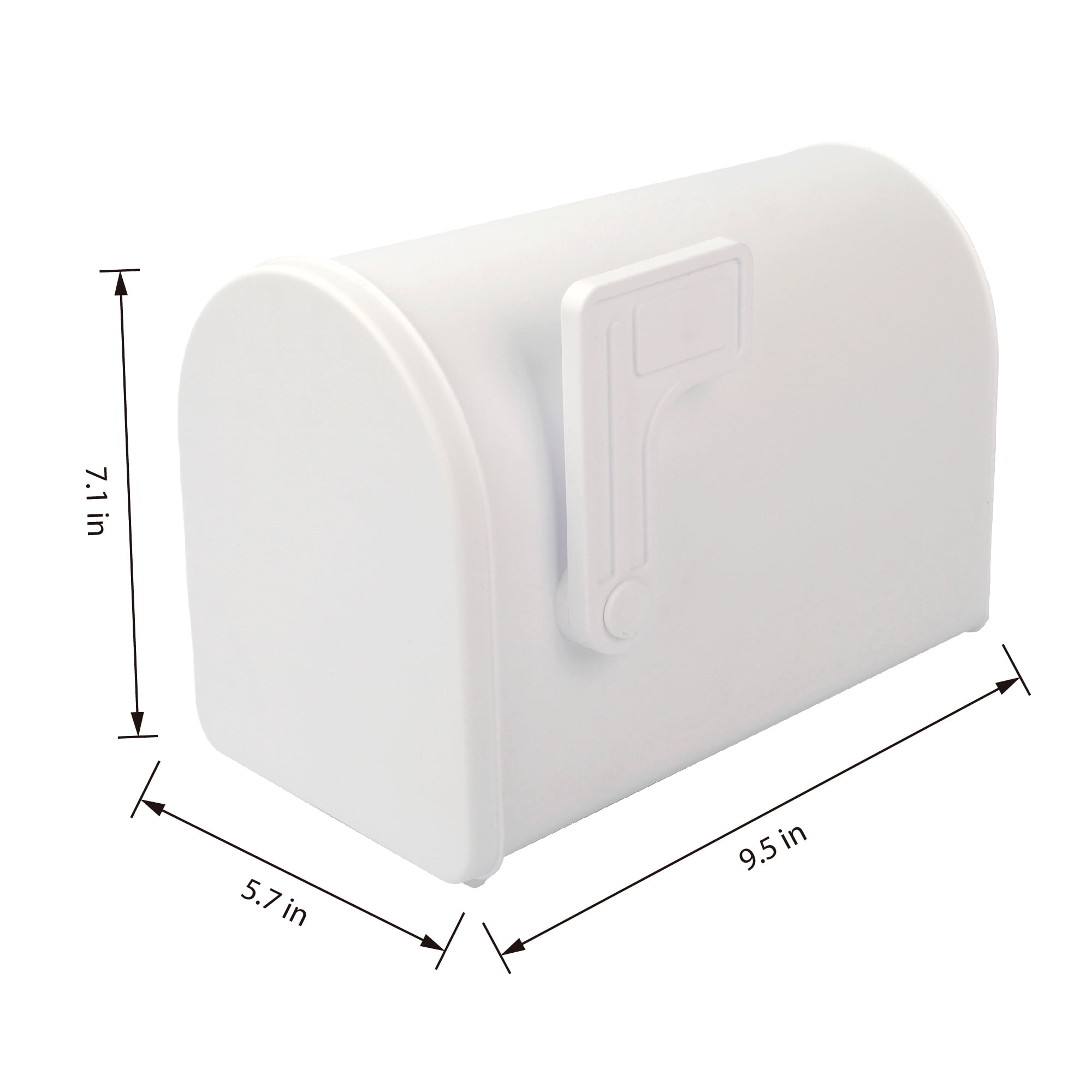 Pen+Gear White Plastic Mailbox Desktop Organizer Storage Bin