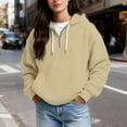 thumbnail image 4 of cocolona Womens Quarter Zip Hoodies Plus Size Casual Textured Hooded Sweatshirt Fall Winter Oversized Hoodie Pullover Fashion Long Sleeve Tops with Pocket, 4 of 7
