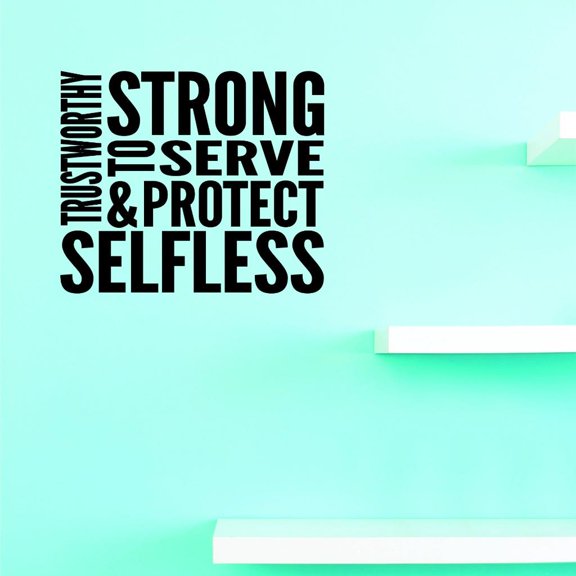 Custom Decals Strong To Serve Wall Art Size: 16 X 24 Inches Color: Black