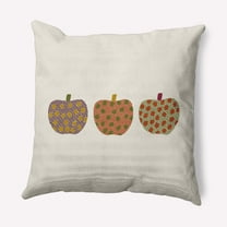 Simply Daisy 16" x 16" Apples Indoor/Outdoor Polyester Throw Pillow, Olive