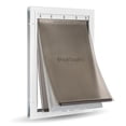 thumbnail image 1 of Puerta para perros PetSafe Extreme Weather de aluminio, grande, blanca, 1 of 6