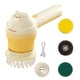 thumbnail image 4 of Cepillo de limpieza eléctrico con 4 cabezales reemplazables | Fregadora eléctrica recargable para baño, bañera, fregadero, azulejos de cocina, piso de lechada | Batería larga de 1200 mAh, 4 of 8