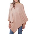 thumbnail image 1 of Poncho de punto suave, de color caqui, de Coat Miss, pelo corto, 1 of 7