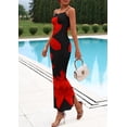 thumbnail image 3 of Vestido PRETTYGARDEN Sexy Floral Maxi de Tul Negro XXL, 3 of 8