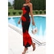 thumbnail image 3 of Vestido PRETTYGARDEN Sexy Floral Maxi de Tul Negro XXL, 3 of 8