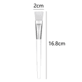 thumbnail image 2 of 5 Pieces Face-Mask Brush Facial Applicator Brushes Esthetician Brushes Tools with Clear Plastic Handle for Skin Care - white hair, 2 of 7