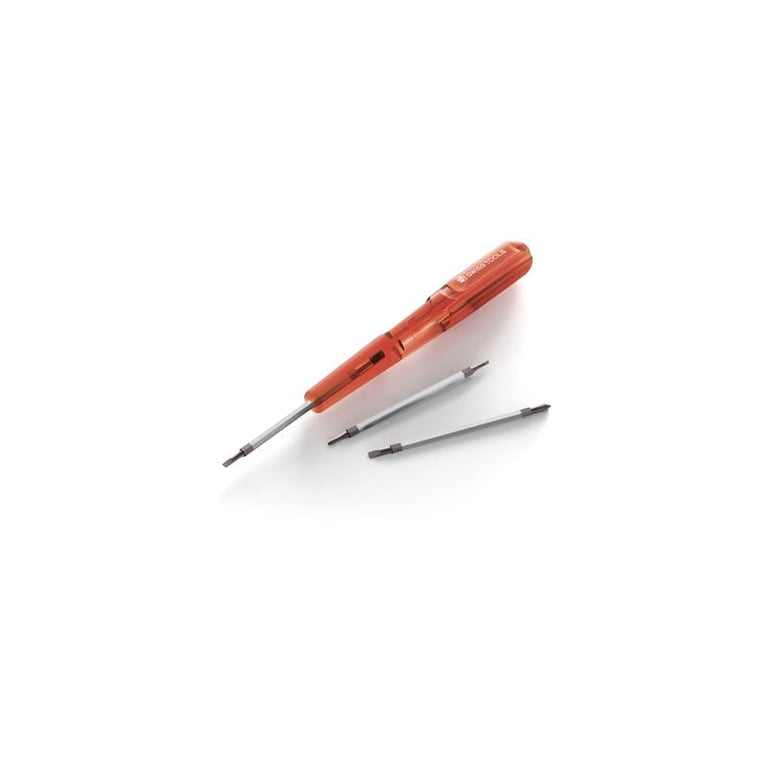 PB Swiss Tools Mini Pocket Screwdriver - PB 169.V01 CN With 3 Reversible Blades (Flat/Phillips) | Swiss Made