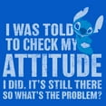 thumbnail image 2 of Mens Lilo & Stitch Attitude Check T Shirt, 2 of 3