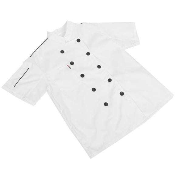 Chef Work Clothes Man Moisture Absorption Breathable Polyester Clothing for Men Chefs Coat Coats