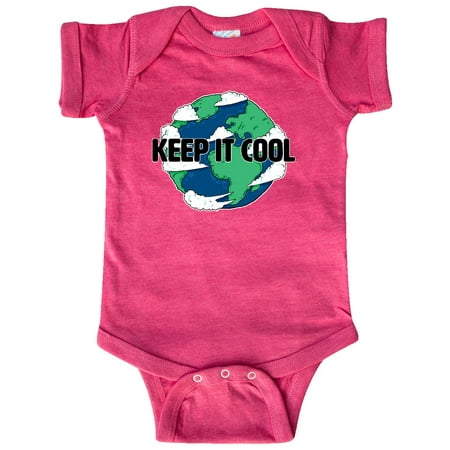 

Inktastic Keep It Cool with Cartoon Earth Gift Baby Boy or Baby Girl Bodysuit