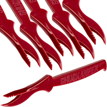 

Avant Grub 7.5 Red Durable Seafood Sheller Serrated Plastic Knife 6 Pack