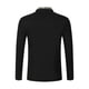 thumbnail image 4 of Blusas y camisas de manga larga con cuello redondo para hombre, blusa holgada de color liso con botones y cuello redondo, blusa de manga larga con cuello redondo para hombre, 4 of 9