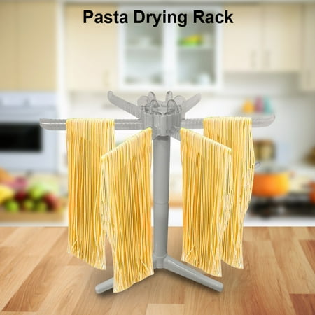 

Kitchen Pasta Drying Rack Folding Spaghetti Drying Rack Noodle Stand with 6 Bar Handles