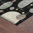 thumbnail image 3 of Addison Rugs Chantille Indoor/Outdoor Transitional Mid-century Modern Black Machine Washable Round Rug, 8' x 8', 3 of 8