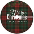 thumbnail image 1 of FMSHPON New Year Christmas Plaid Xmas Christmas Tree Skirt Stand Mat for Holiday Party Decoration Indoor Outdoor 36 inches, 1 of 6