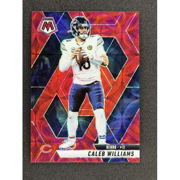 2025 Panini Mosaic Red Scope Caleb Williams #22 Football Card Chicago Bears Chicago Bears NFL FOOTBALL Trading Card