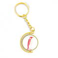 thumbnail image 1 of La UICN animales en peligro de extincion Rojo pingüino emperador Anillo de oro de metal llavero llavero, 1 of 3