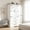 47.2in White, variant on JassmiPkwy 70" Tall 4 Door Farmhouse Armoire Wardrobe Closet Cabinet with 3 Drawers, Hanging Rod, Adjustable Shelves, White