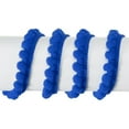 thumbnail image 3 of Uxcell 10 Yards Pom Pom Ball Fringe Trim Ribbon Sewing Accessory DIY Crafts, 5mm Blue, 3 of 6