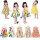 thumbnail image 2 of Verano Bebé Niñas Vestido Ropa Niños Sin mangas Princesa Frocks Flor Estampado floral Vestido de dibujos animados Animal Fruta Playa Vestidos 5T (Etiqueta 130) Gao Jinjia LED, 2 of 2