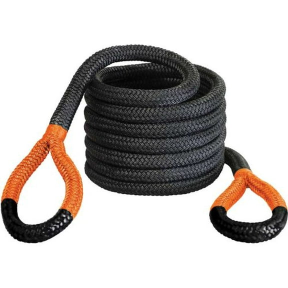 Bubba Rope BIG BUBBA 30-FOOT Model 176720ORG Off-Road Power Stretch Kinetic Kit 1-1/4" x 30' ft. Recovery Rope With Breaking Strength of 52300 Lb. In Orange / Black Color, Accessory Ideal for Recovery