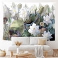 thumbnail image 3 of Tapiz para colgar en la pared, flor de loto, acuarela, 150 x 130 cm, 3 of 3