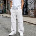 thumbnail image 2 of Falkdiz Warm Sweatpants for Girls Outdoor Straight Leg Pockets Loose Winter Pantalones Open Bottom Casual Girls Pants Relaxed fit , White , Size: 7-8 Years, 2 of 8