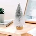 thumbnail image 3 of AURARMLET 4pcs Christmas Decor Prop Tabletop Pine Tree in White Color for Friends Gathering, 3 of 5