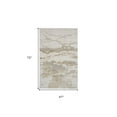 thumbnail image 2 of 4' X 6' Ivory Tan And Gray Abstract Area Rug, 2 of 4