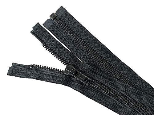 5 Black Oxidized Metal Medium Weight Separating YKK Jacket Zipper