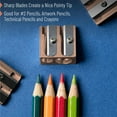 thumbnail image 4 of Mr. Pen- Handheld Metal Pencil Sharpener with 2 Holes, 6 Pack, Rose Gold, Colored Pencil Sharpener, 4 of 5