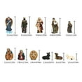 thumbnail image 5 of 11pcs Christmas Manger Decorations Set Jesus Nativity Holy Family Scene Resin, 5 of 9