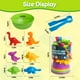 thumbnail image 3 of Contar juguetes de dinosaurios Juegos a juego con tazones de clasificación Clasificación de juguetes para niños pequeños Actividades de aprendizaje preescolar para matemáticas Color Sensorial Montesso, 3 of 5