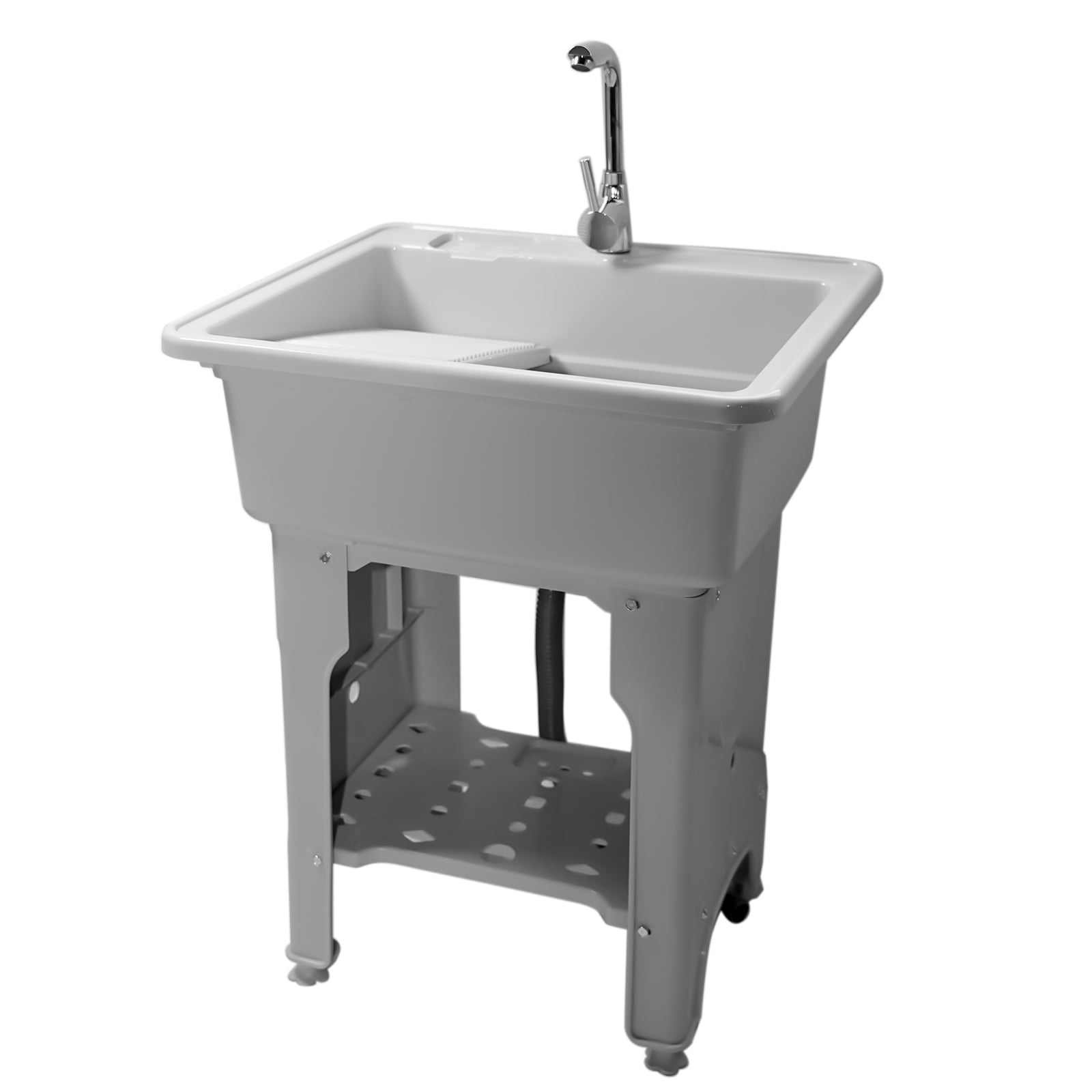 Freestanding Plastic Utility Sinks Utility Sink Laundry Tub Drop in Deep Sink