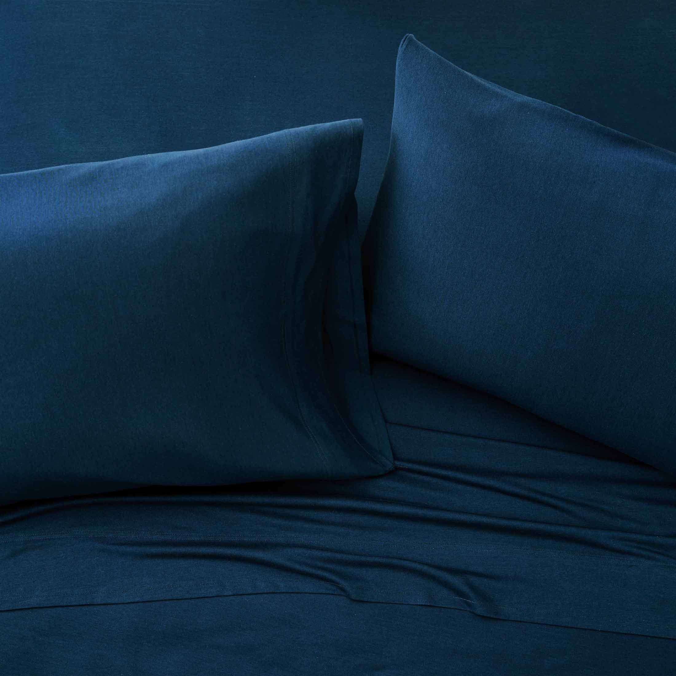 Better Homes & Gardens Blue Cove Adult Jersey Pillow Cases, Standard/Queen (2 Count)