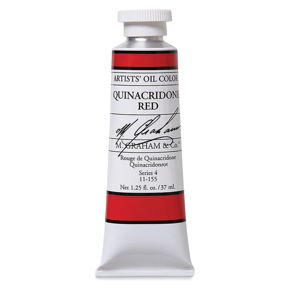 M. Graham Artists' Oil Color - Quinacridone Red, 37 ml tube